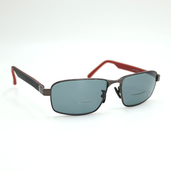 Champion Sunglasses Frames Square Black Red Metal Poly 57-16-145 FRAME ONLY - Picture 1 of 13
